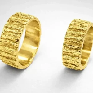 Argollas de Matrimonio en Oro Amarillo 18k - Únicas