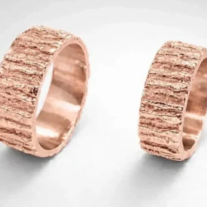 Argollas de Matrimonio en Oro Rosado 18k - Únicas