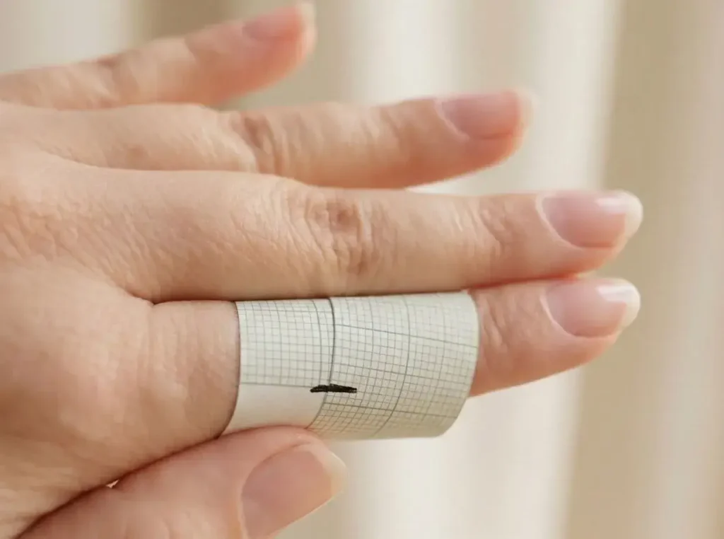 como saber la talla de mi anillo papel milimétrico