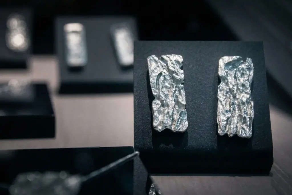 Aretes de Plata Lujo Ético Trazable